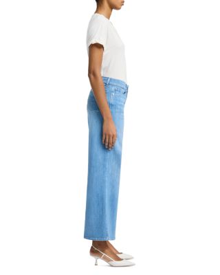 Lotta Cropped High Rise Wide Leg Jeans in Charleston