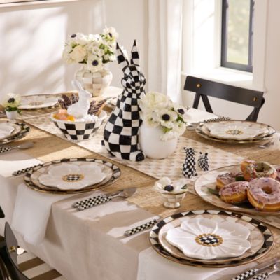 Mocha Check Serving Platter