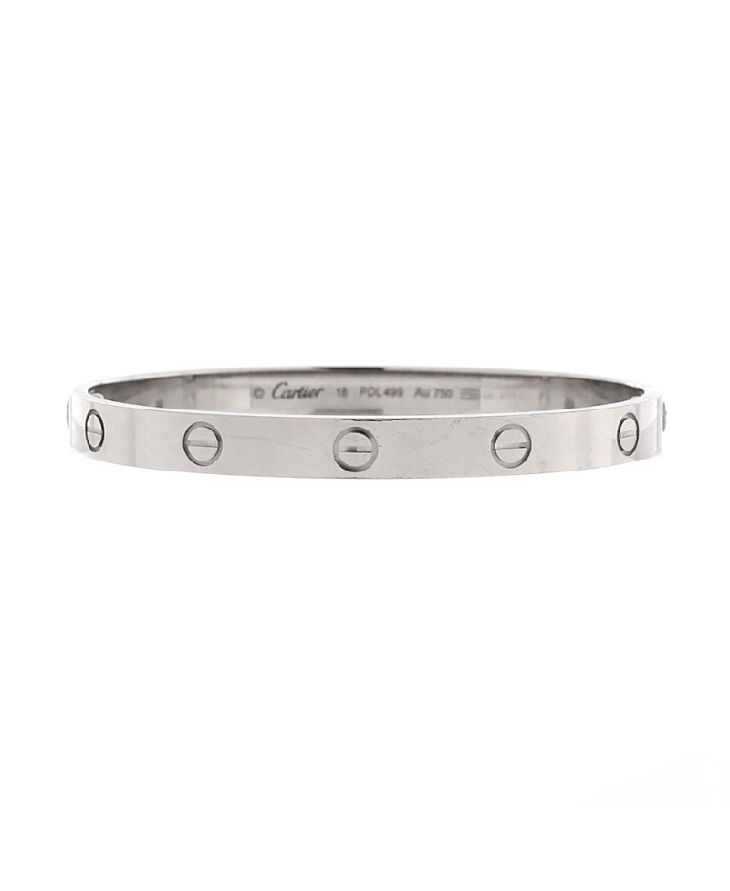 Pre-owned Pre-owned Cartier Cartier Love Bracelet 18k White Gold