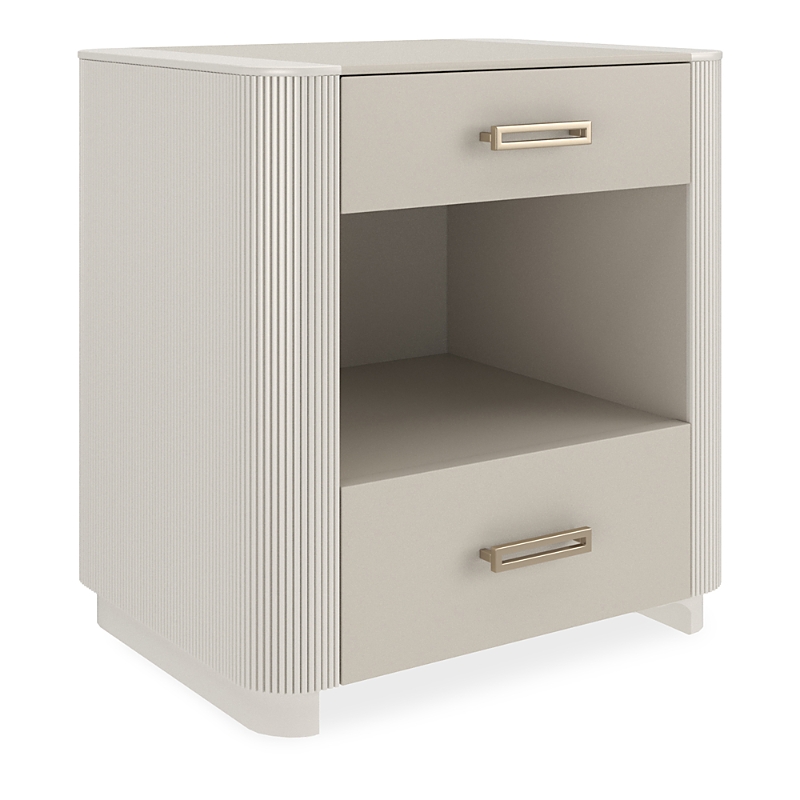 Caracole Love-ly! 25 Nightstand, Matte Pearl In Matte Pearl