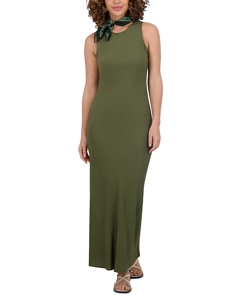 Point Georgette Column Dress
