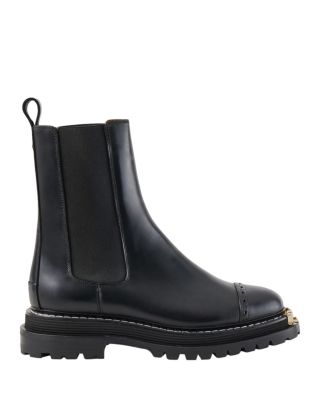 Women's Liam Black Cap Toe Stretch Booties