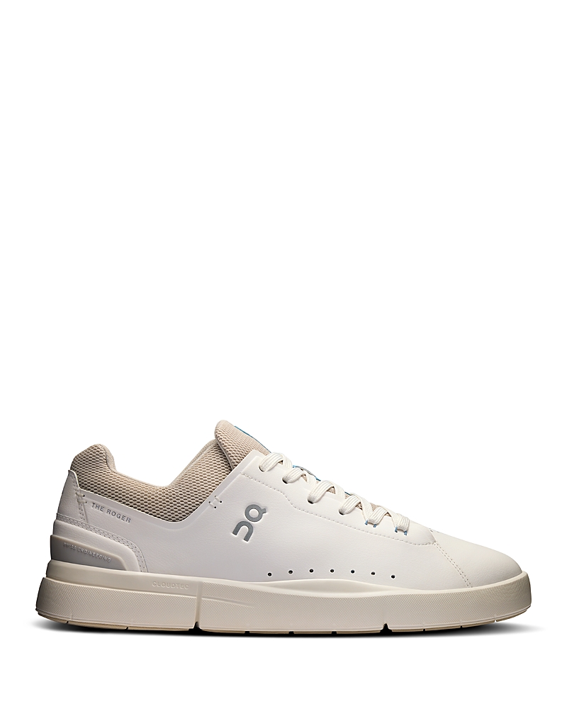 On Men's The Roger Advantage Low Top Sneakers In White Sand In White Sand