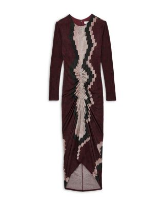Georgia Printed Ruched Jersey Dress