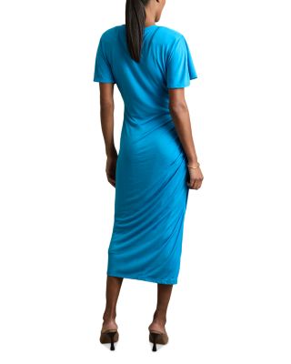 Tulia Side Ruched Midi Dress