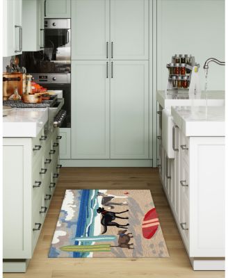 Liora Manne Frontporch Dog Beach  Area Rug Collection