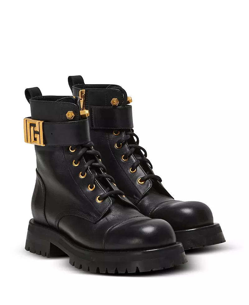 Balmain Women's Charlie Leather Ranger Boots