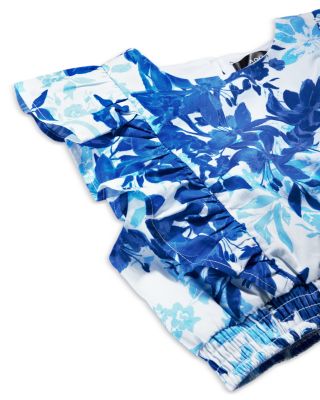 Girls' Cropped Ruffled Top, Little Kid, Big Kid - Exclusive