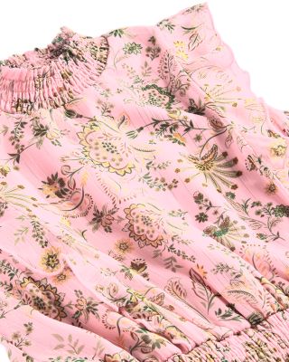 Girls' Floral Fit & Flare Ruffled Mini Dress, Big Kid - Exclusive