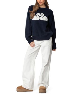 Swan Oversized Knit Sweater