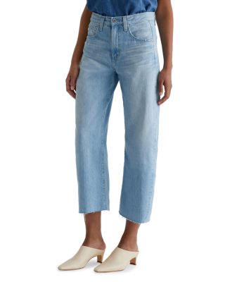 Hattie Crop High Rise Barrel Leg Jeans in Sunrise