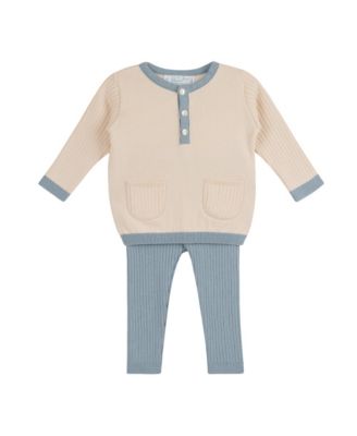 Unisex Henley Knit Set - Baby, Little Kid