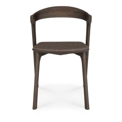 Bok Dining Chair, Oak Brown with Brown Wool