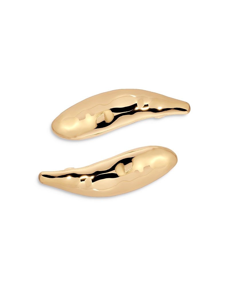 Ettika Liquid Lux Hair Barrettes in Gold Tone, Set of 2