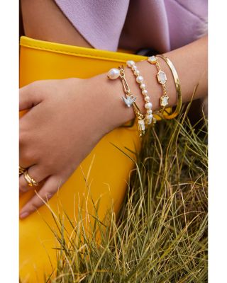 Hallie Mother Of Pearl Slider Bracelet