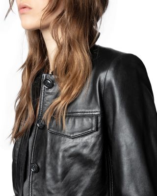 Zadig&Voltaire ラムレザー レザージャケット 36 S $_12.JPG?set_id=880000500F