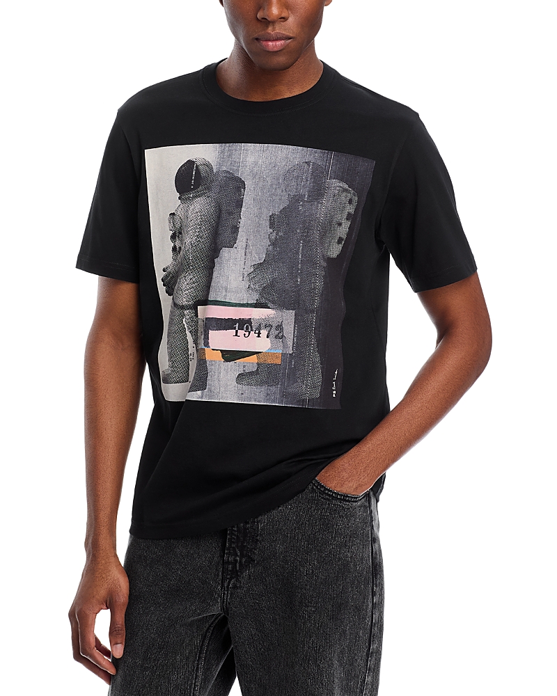 Ps By Paul Smith Ps Astronaut Graphic Tee In Black