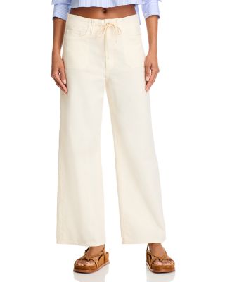 PAIGE - Ari High Rise Drawstring Wide Leg Jeans