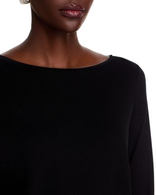 Three Quarter Sleeve Pleated Back Top
