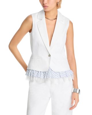 Striped Le Petit Denim Roxie Vest