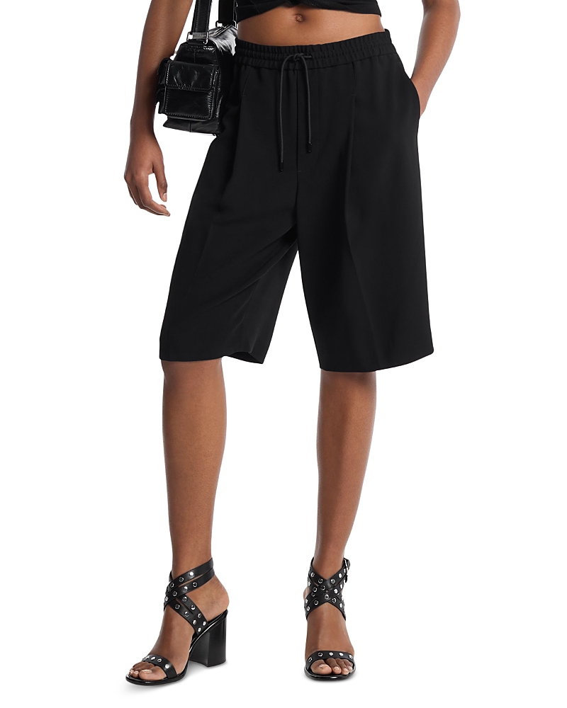 Michael Kors Bermuda Track Shorts In Black