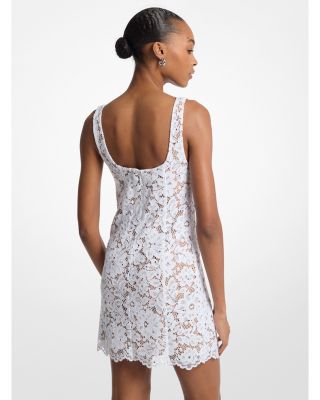 Lace Square Neck Mini Dress