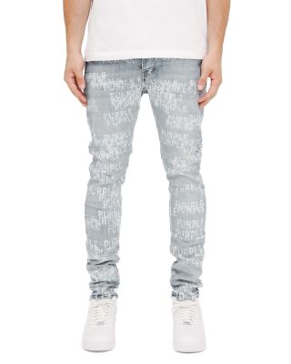 Purple Brand - Skinny Fit Jeans in Light Indigo