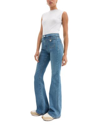 Beverly High Rise Skinny Flare Jeans in Enough Said