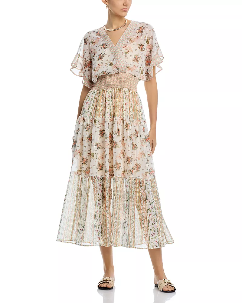 Koko + Mason Kimono Short Sleeve Midi Dress