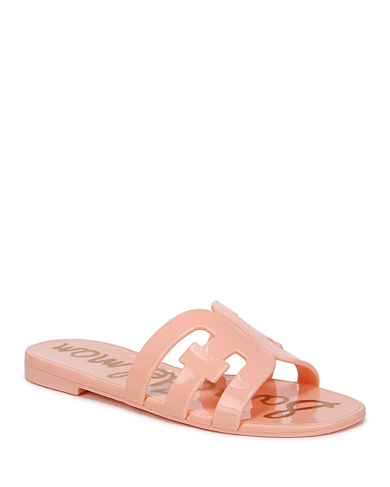 Sam Edelman Bay Jelly Slide Sandal Pink Rosette Jelly In Pink Roset
