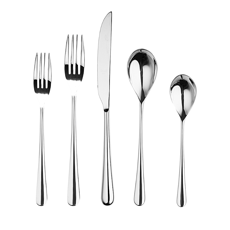 Mepra Neve Mirror 5-piece Flatware Place Setting In Mirror