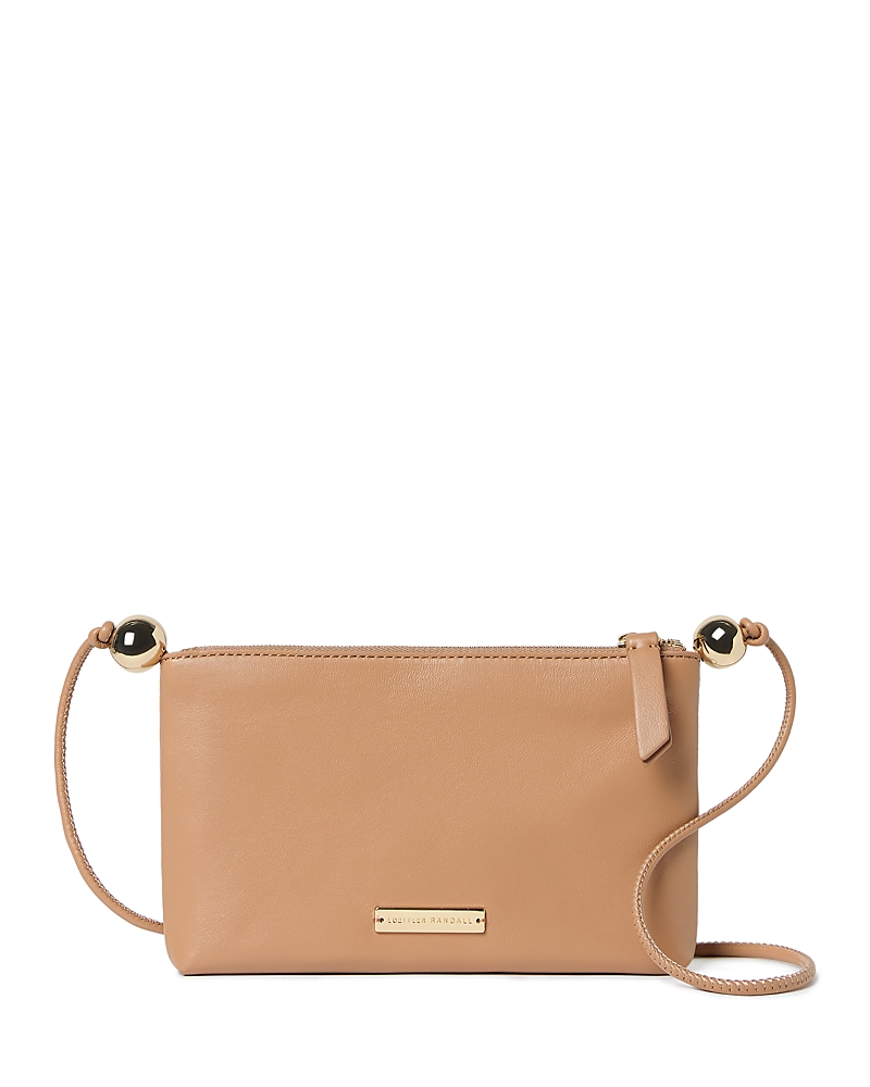 Loeffler Randall Small Leather Crossbody In Dune