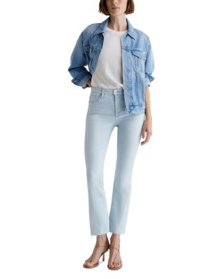 Farrah Mid Rise Cropped Bootcut Jeans in Heat Wave