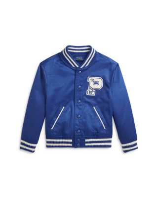Ralph Lauren - Boys' Twill Letterman Baseball Jacket - Little Kid