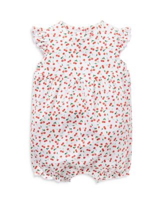 White Preemie Pima Blossoms Romper