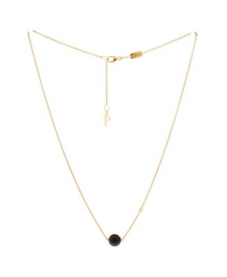 Possession Pendant Necklace 18K Rose Gold with Onyx and Diamond