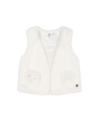 Deux par Deux - Girls' Faux Fur Vest - Big Kid