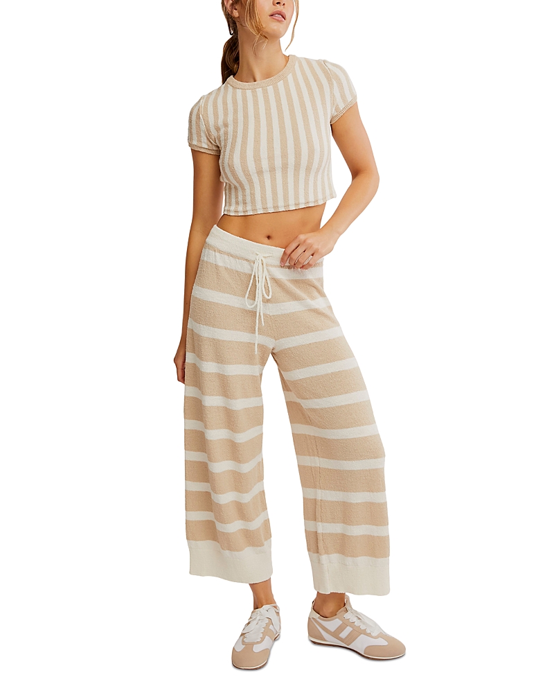 FREE PEOPLE ROBERTS STRIPED SWEATER & PANTS SET