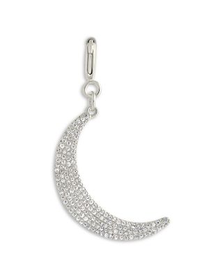 Sterling Forever Cubic Zirconia Crescent Moon Charm