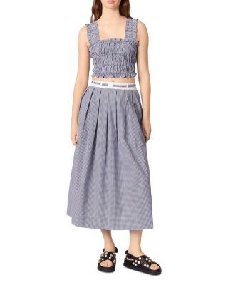 ëpa epa エパ gingham skirt 20230921-012-GREEN-01__25715.