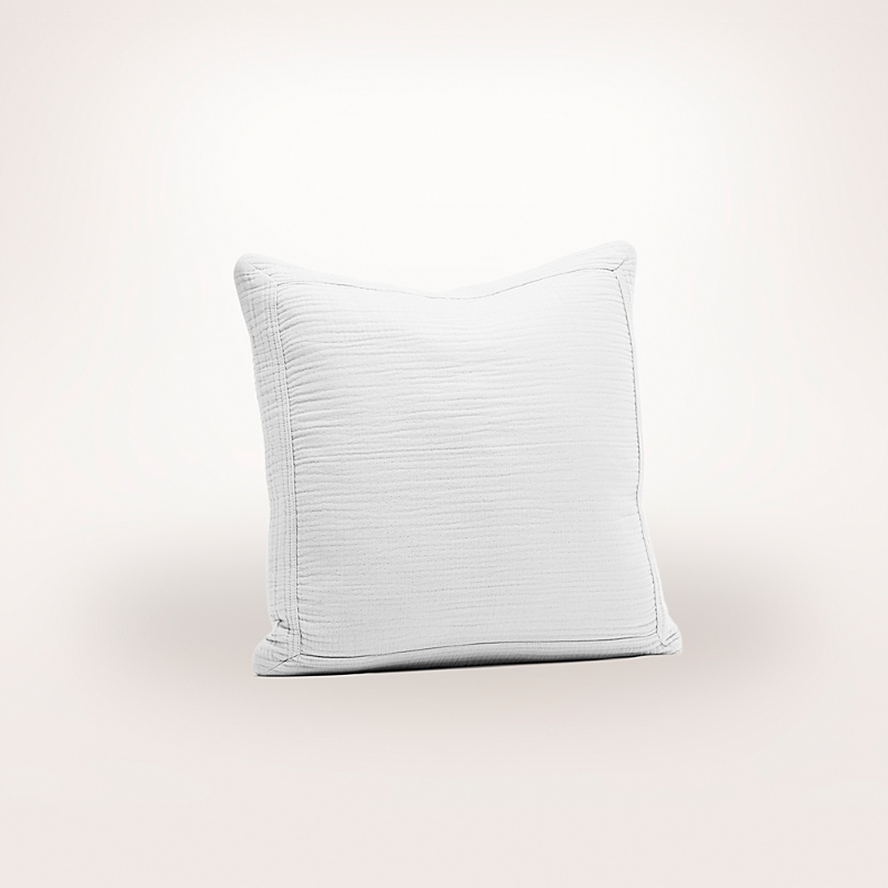 Boll & Branch Dream Decorative Pillow With Insert, 20 X 20 In Sky