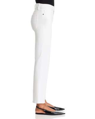 Le Sleek High Rise Straight Jeans in White