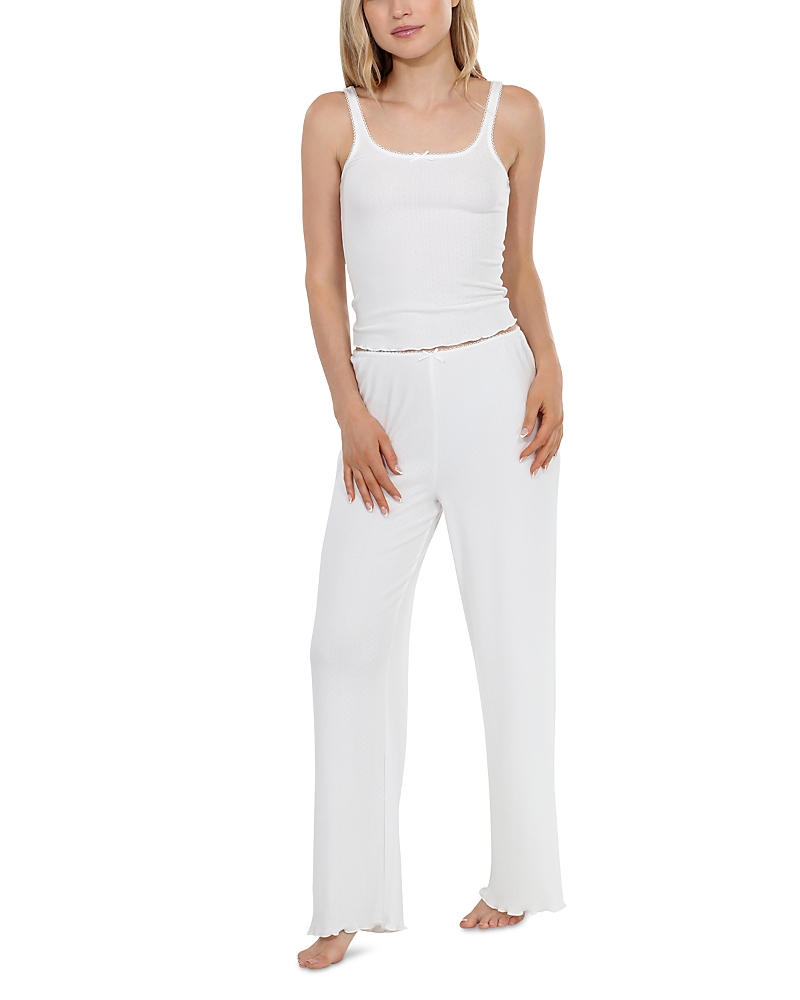 Honeydew Blissful Pointelle Pajamas In White