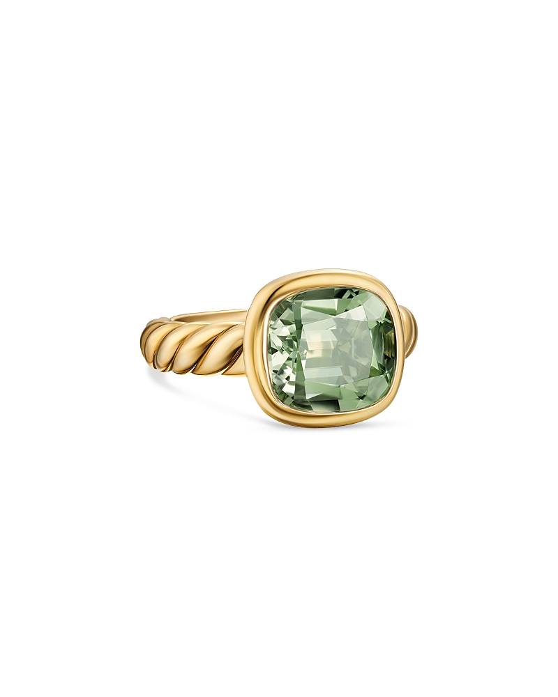 David Yurman Dy Mercer Stone Ring in 18K Yellow Gold with Gemstone, 10mm · 7