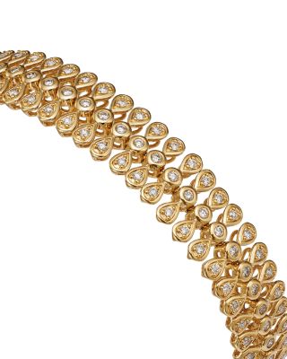 Diamond Multi-Row Bracelet in 14K Yellow Gold, 2.0 tcw