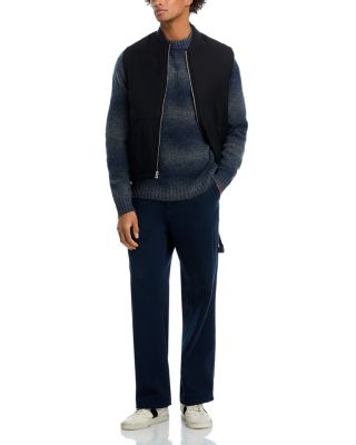 Regular Fit Gradient Striped Knit Sweater  