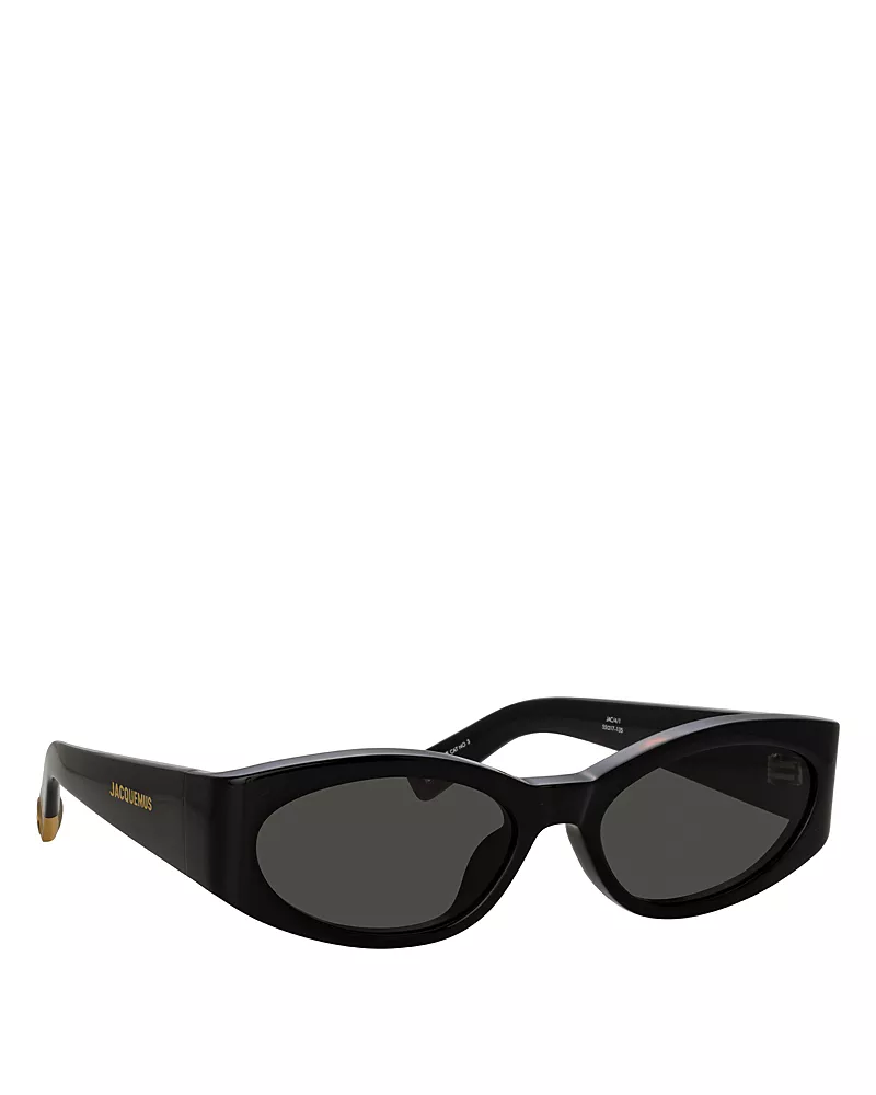 Jacquemus Ovalo Oval Sunglasses, 55mm