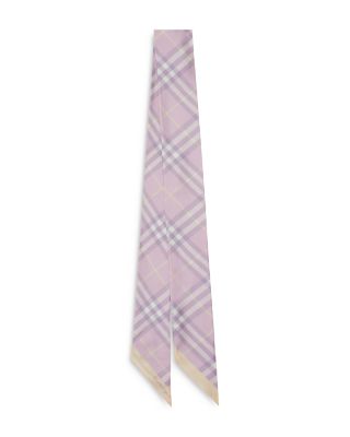 Burberry - Check Silk Skinny Scarf