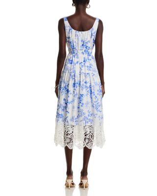 Lace Hem Midi Dress - Exclusive