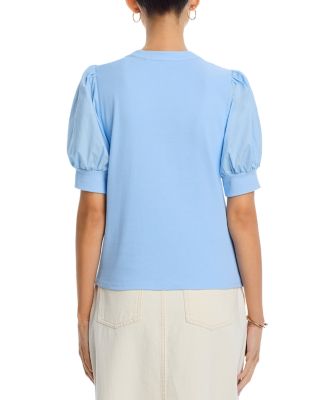 Puff Sleeve Henley Top